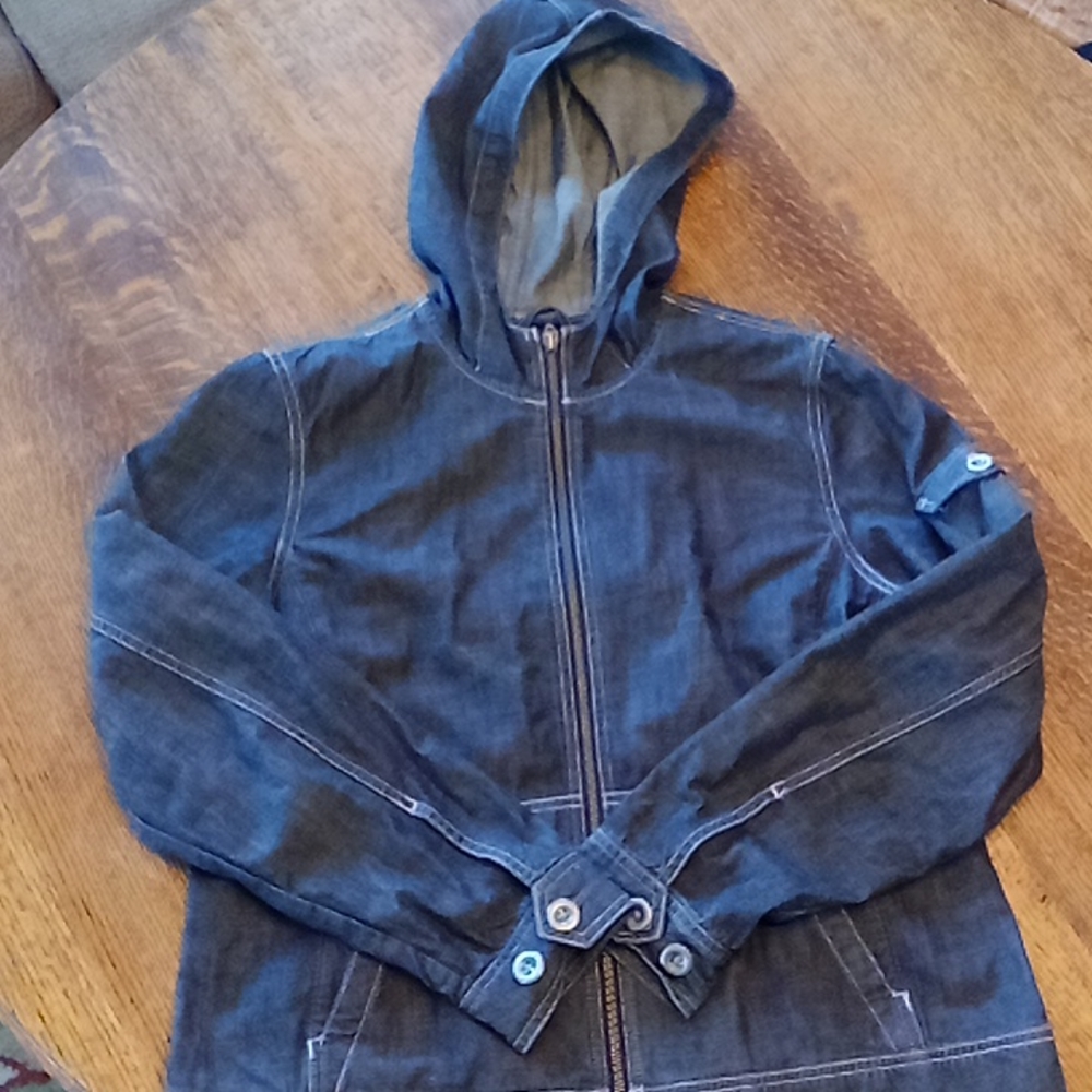 COPY - Eddie Bauer hooded denim jacket size large